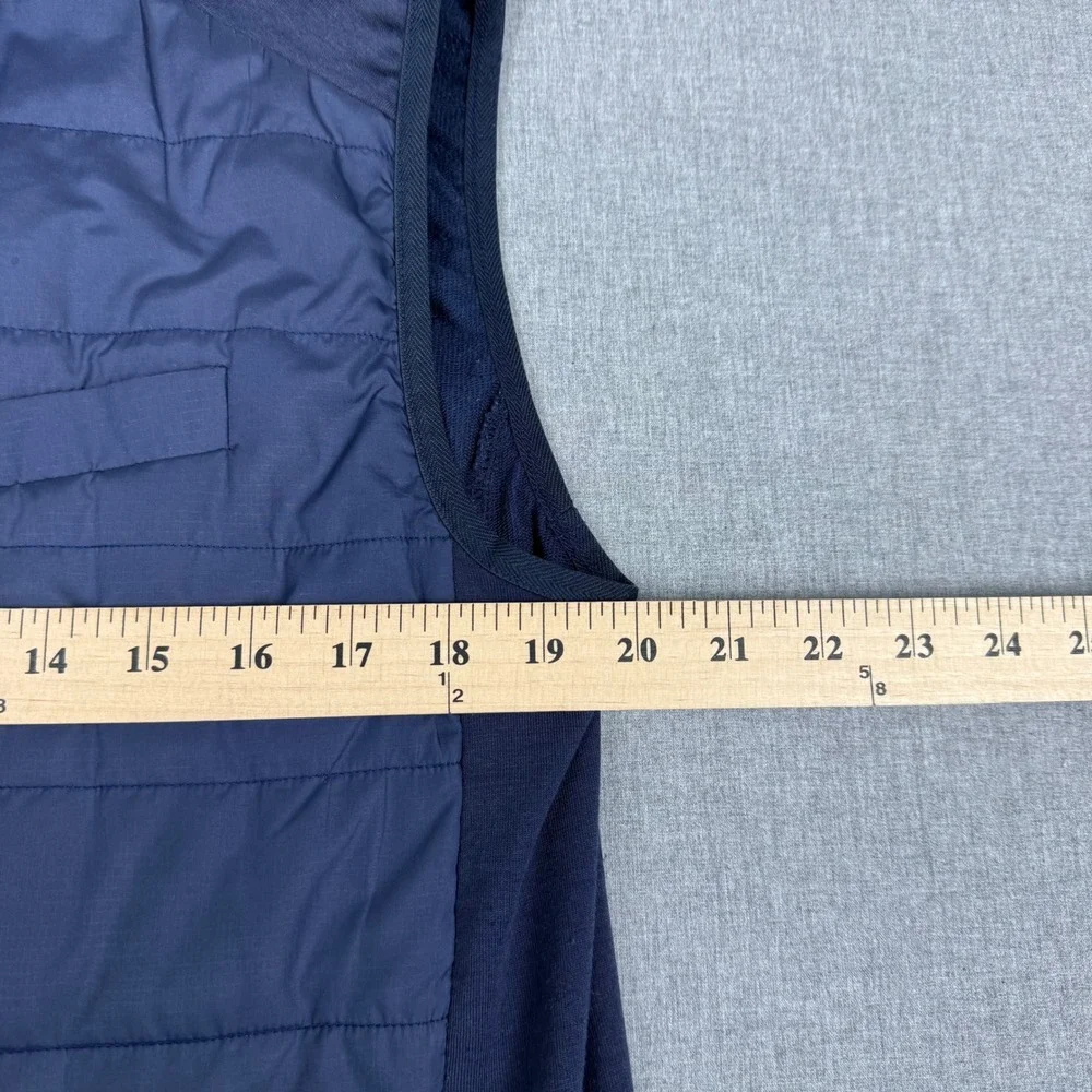 RLX Ralph Lauren Navy Blue Quilted Hybrid Vest Size M Mens Golf Activewear